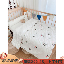 Love to baby Autumn and winter baby Baby bean bean blanket Baby velvet quilt Baby quilt blanket Removable and washable bean quilt