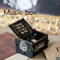 Harry Potter Hydes Hand-shaking Wooden Music Box Mini Octasonic Box Clockwork Creative Retro Birthday Little Gift
