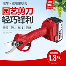 Lithium want rechargeable electric pruning shears horticultural scissors fruit branch scissors garden rough cutting branches scissors fruit tree scissors