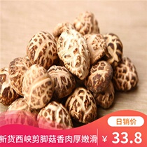 Dried mushroom dried goods Xixia small shiitake mushrooms have been cut foot dried mushrooms Mushroom Super basswood small mushroom wild mushroom 250g