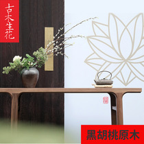 New Chinese-style black walnut case foyer hall porch table Zen against the wall