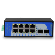 AOPRE2 optical 8 electric Gigabit Ethernet industrial grade switch DIN rail type network cable camera