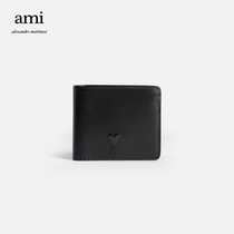 AMI 22 Fall Winter New Love Cowhide Folding Wallet