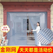 Summer Anti Mosquito door curtain Home Living room Anti-mosquito door Curtain Noodle House Kitchen Soft Yarn Door Curtain Free to open in the countryside