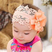 Summer baby girl Korean childrens hair band baby hat girl lace cool hat Princess baby wig head jewelry day