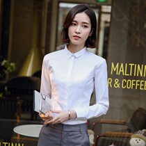 White shirt woman long sleeve 2023 Spring and Autumn Workwear Clothing Workwear Small Career Design Fashion Backing Shirt