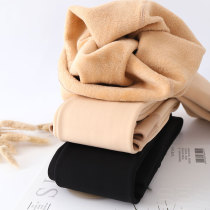 Lengthened flesh-colored leggings womens spring and autumn thin velvet leg artifact tall plus velvet plus size autumn and winter thick pantyhose