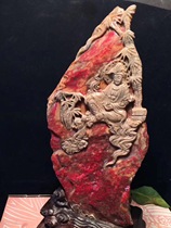 Changhua chicken bloodstone ornaments collection Calligraphy Chinese Painting Name Xianya Zhang Lao Tian Huangshi Pixiu chicken bloodstone