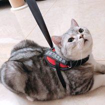 QC-cat leash chest strap anti-break-free cat traction slippery cat rope walking cat rope vest cat chain cat