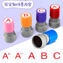 Teachers use printed primary and secondary school teachers to correct homework assessment languages to score teaching A B-CD excellent scores Reward alphabet artifacts