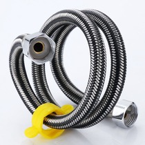 Metal cold water pipe basin faucet water inlet hose household Buxiu steel extension pipe faucet high temperature water inlet pipe