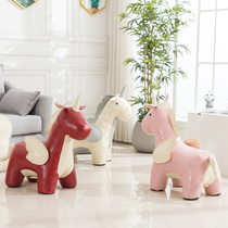 Creative Unicorn Dwarf Bench Sofa Stool stool Stool Holiday Gift Idea Animal Stool Little Horse Swap stool