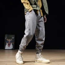 Fall Pitch Feet Leisure Pants Men Lax Tide Pants Japanese Men Venture Code Harlen Pants