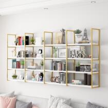 Wall rack metal decoration living room bedroom wall strong bearing capacity bookshelf creative commercial wall hanging wall hanger