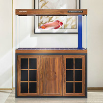 Minjiang fish tank living room household large bottom filter aquarium super white glass dragon fish tank 1 5 meters 1 8 meters fish tank