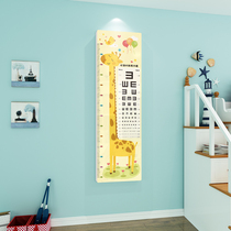 Cartoon measuring height sticker Childrens bedroom wall Wall Decorative room Placement Kindergarten Optometable Ring Genesis wall Collage Painting