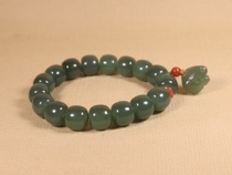 (Support for re-inspection) Xishi Xinjiang Hetian Jade and Tian Jade clear water hand String Lake water green hand string natural
