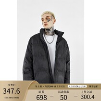 BONELESS suede heavy cotton jacket jacket thickened autumn and winter leather cotton jacket zipper jacket mens Tide brand