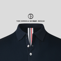 THOM BARNACLE OFFICIAL 2022 NEW MALE SUMMER BRIEF PURE COTTON CASUAL POLO SHIRT