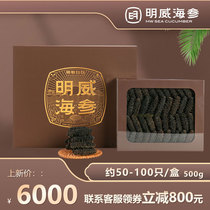 Mingwei organic light dry sea cucumber gift box Dalian sea seepage wild sea cucumber dry goods 500g