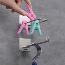 Home Hanger Containing deity Balcony Exemption From Punching for Drying Clothes Hanger Pants Clip Finishing Racks Provincial Space Wall-mounted Storage Racks