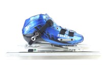 Snow leopard skates adult avenue skates Snow Leopard carbon fiber dislocation skates pull bow dislocation knife XB blue
