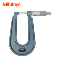 Japan Mitsufeng Mitutoyo deep bow frame micrometer plate thickness outer diameter micrometer 0-25 * 160mm 118-102