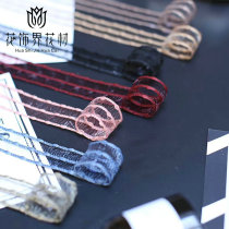 Floral industry new Korean line woven gauze flower packaging ribbon bow ribbon Ribbon gift box packaging ribbon