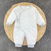 Baby jumpsuit autumn and winter 0 men and women baby warm out climbing clothes 3 infants and young children 6 months plus cotton clothes