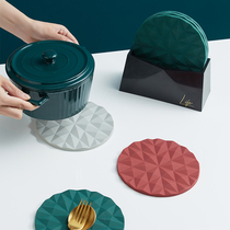 Silicone insulating table cushion anti-scalding pan cushion waterproof and anti-high temperature resistant casserole cushion home anti-slip tray cup cushion