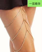 The club girls body chain is full of multi-layer leg chains