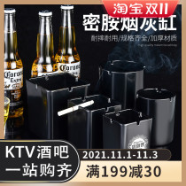 Ashtray melamine ashtray Internet cafe bar KTV large ashtray can be printed LOGO custom advertising ashtray