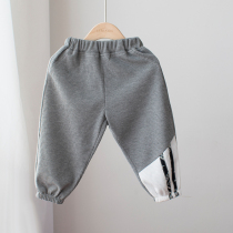 Kindergarten Shen pants childrens pants boys sports pants childrens casual pants baby spring and autumn clothing Korean version of leg pants