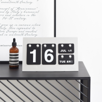 ins Nordic style modern minimalist literary and creative calendar decoration desk calendar Perpetual calendar Office desktop decoration