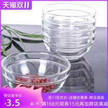 Glass Bowl Creative Transparent Glass Bowl Cold Noodle Bowl Large Fruit Salad Bowl Seasoning Bowl Dessert Bowl Mask Bowl
