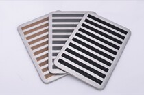 Car silk ring foot pad non-slip steel plate stainless steel pedal rest area foot pad accelerator brake anti-slip pad