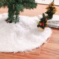 Christmas plush tree skirt pure white long fur Christmas tree skirt 78 90122c m Christmas tree decorated tree skirt