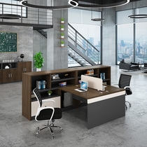 Financial desk office furniture screen office desk single double staff office table and chair combination simple modern