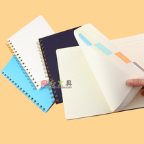Dolin high-end pp board double coil book (color sense) A5 22K-80 page line horizontal line stationery notebook