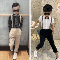 Boy spring suit Small suit Childrens suit suit Foreign boy handsome casual flower girl small suit dress