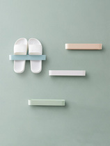 Bathroom slippers stand-free suction wall-type shoe holder ins toilet shelve door rear toilet accommodating rack