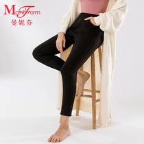 Manifen middle waist plus velvet Johns with inner bottom warm pants ladies can wear pants 20110122