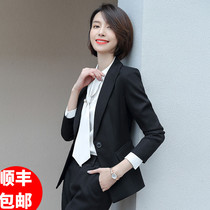 High-end professional decoration suit suit female 2021 new Korean version of the fashion temperament white-collar presidents work clothes tide