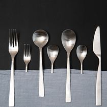 Japan imported SUNAO stainless steel tableware knife fork spoon tea spoon butter knife spoon