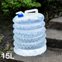 Outdoor folding telescopic drinking water barrel tap on-board food grade camping drinking bag compression portable storage tank