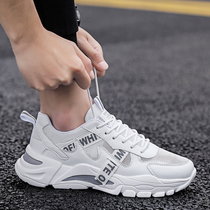 Mens shoes Summer breathable 2022 new web face sports casual little white shoes 100 hitch a teenager old daddy running tide shoes