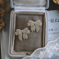 Silver Bench s925 silver needle pearl ball butterfly knot ear nail woman 2021 New design temperature sensitive soft earrings earrings