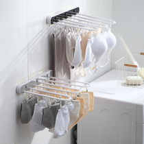 Home Folding Hanger Clothes Hanger Multi Clip Airing Wall-mounted Socks Lingerie socks Shelf Toilet Balcony
