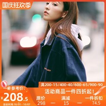 PSO Brand autumn Port wind national tide ribbon coach tooling jacket wash Tide Brand couple short coat men