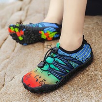 Childrens rock climbing shoes Indoor professional climbing fitness training sneakers male and female non-slip rope jumping rope shoe holding stone five finger shoes